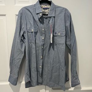 Button down chambray shirt NWT